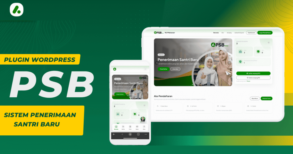 PSB WP – Plugin PSB WordPress (Pendaftaran Santri Baru Online)